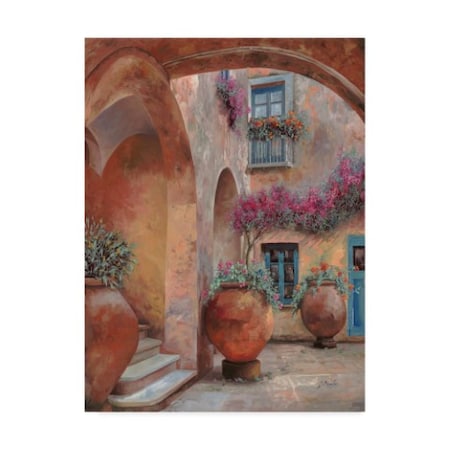 Guido Borelli 'Il Cortile Dell’arco' Canvas Art,24x32